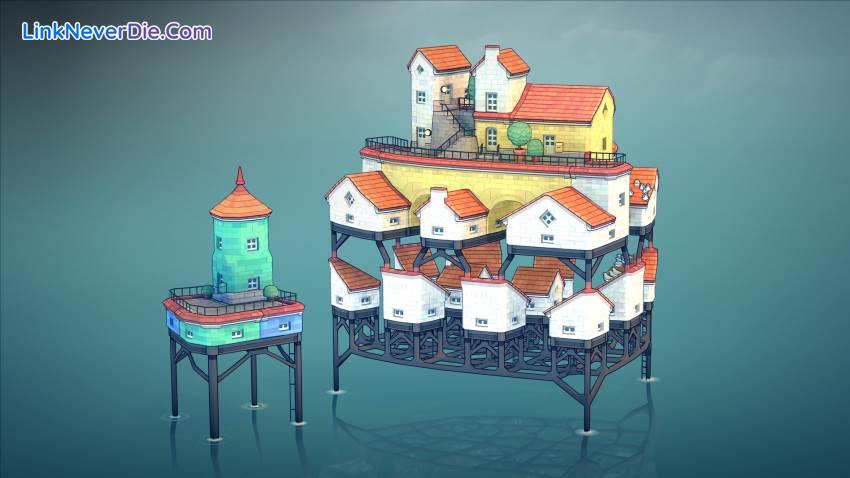 Hình ảnh trong game Townscaper (screenshot)