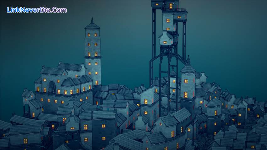 Hình ảnh trong game Townscaper (screenshot)