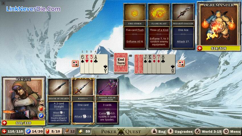 Hình ảnh trong game Poker Quest (screenshot)