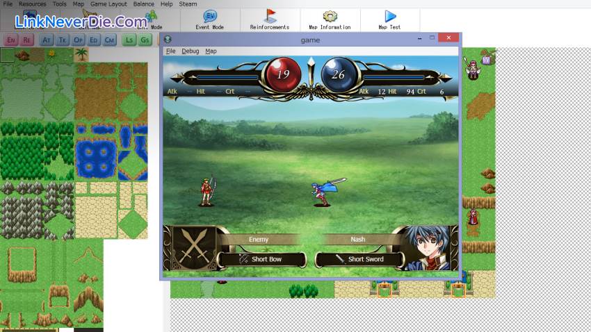 Hình ảnh trong game SRPG Studio (screenshot)