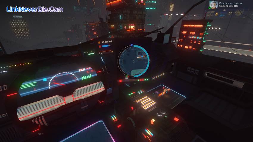 Hình ảnh trong game Cloudpunk (screenshot)