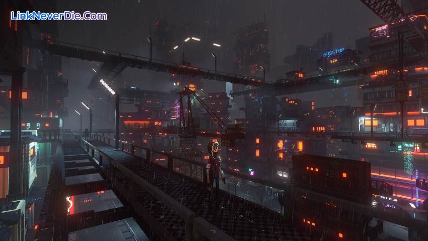 Hình ảnh trong game Cloudpunk (screenshot) Hình ảnh trong game Cloudpunk (screenshot)