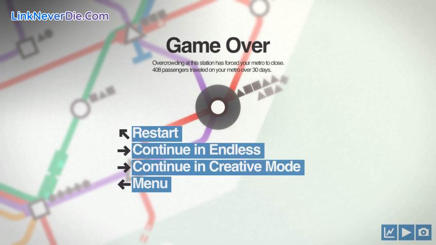 Hình ảnh trong game Mini Metro (screenshot)