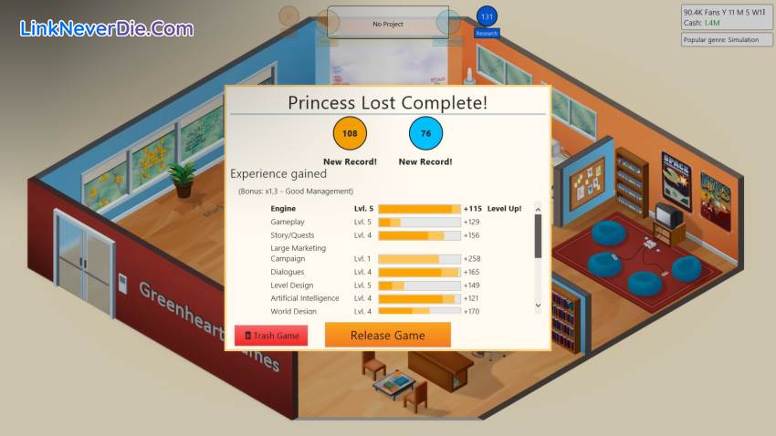 Hình ảnh trong game Game Dev Tycoon (screenshot)