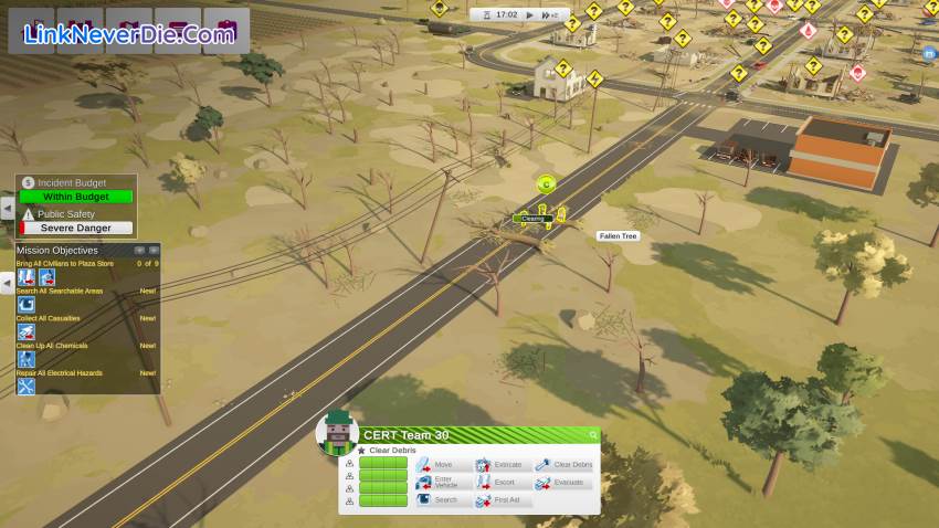 Hình ảnh trong game Incident Commander (screenshot)