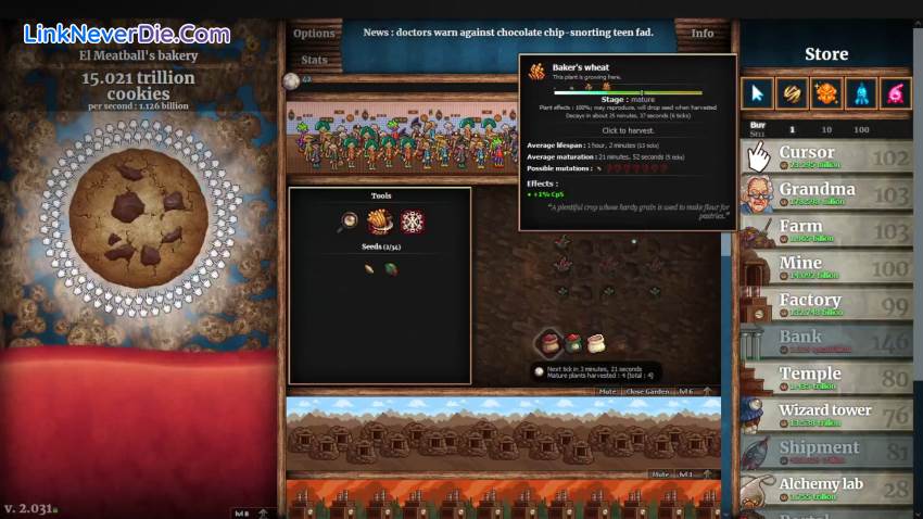 Hình ảnh trong game Cookie Clicker (screenshot) Hình ảnh trong game Cookie Clicker (screenshot)