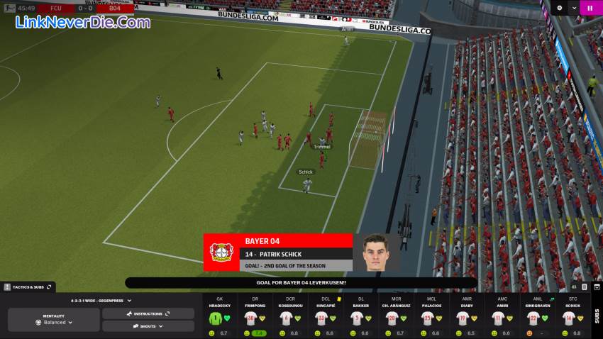 Hình ảnh trong game Football Manager 2022 (screenshot)