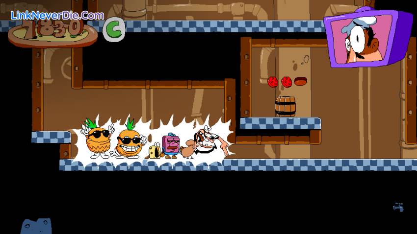 Hình ảnh trong game Pizza Tower (screenshot)