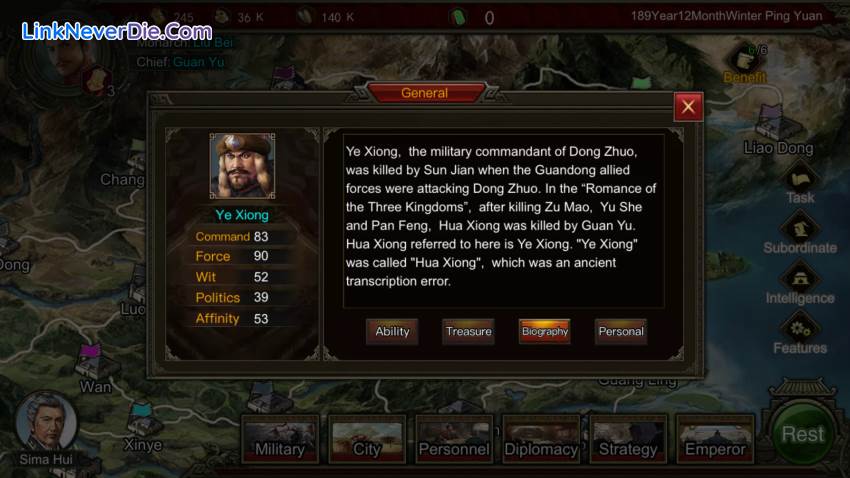 Hình ảnh trong game Rise Of Three Kingdoms (screenshot)