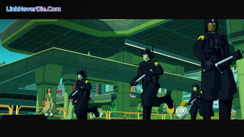 Hình ảnh trong game Bomb Rush Cyberfunk (screenshot) Hình ảnh trong game Bomb Rush Cyberfunk (screenshot)