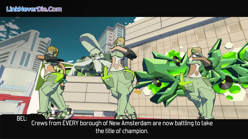 Hình ảnh trong game Bomb Rush Cyberfunk (screenshot) Hình ảnh trong game Bomb Rush Cyberfunk (screenshot)