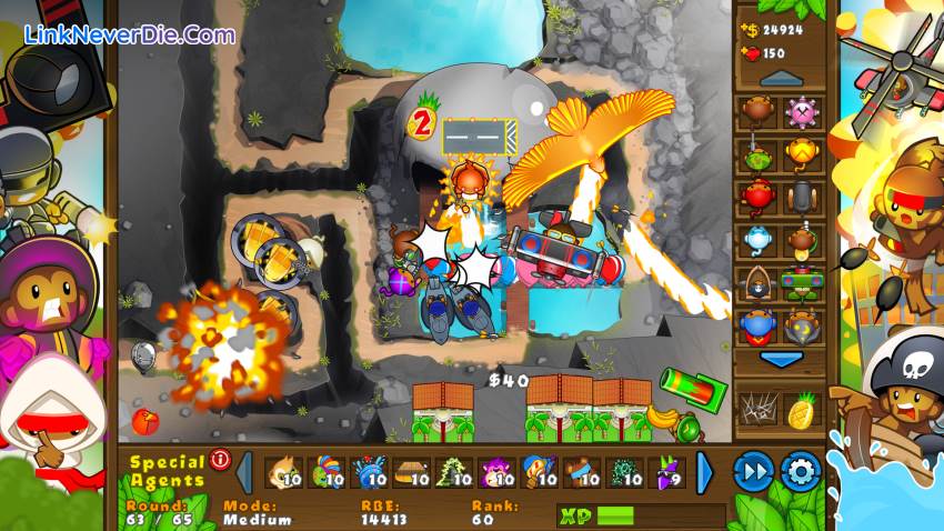Hình ảnh trong game Bloons TD 5 (screenshot)