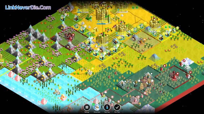 Hình ảnh trong game The Battle of Polytopia (screenshot)