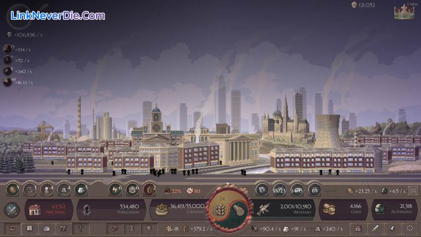 Hình ảnh trong game Microcivilization (screenshot)