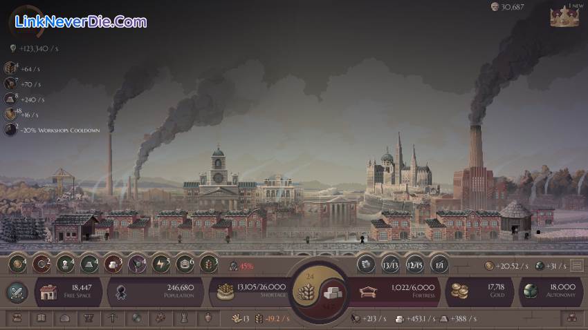 Hình ảnh trong game Microcivilization (screenshot)