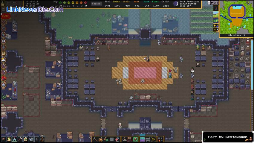 Hình ảnh trong game Dwarf Fortress (screenshot) Hình ảnh trong game Dwarf Fortress (screenshot)