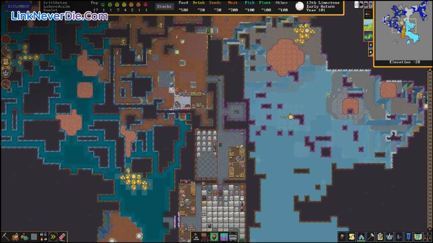 Hình ảnh trong game Dwarf Fortress (screenshot) Hình ảnh trong game Dwarf Fortress (screenshot)