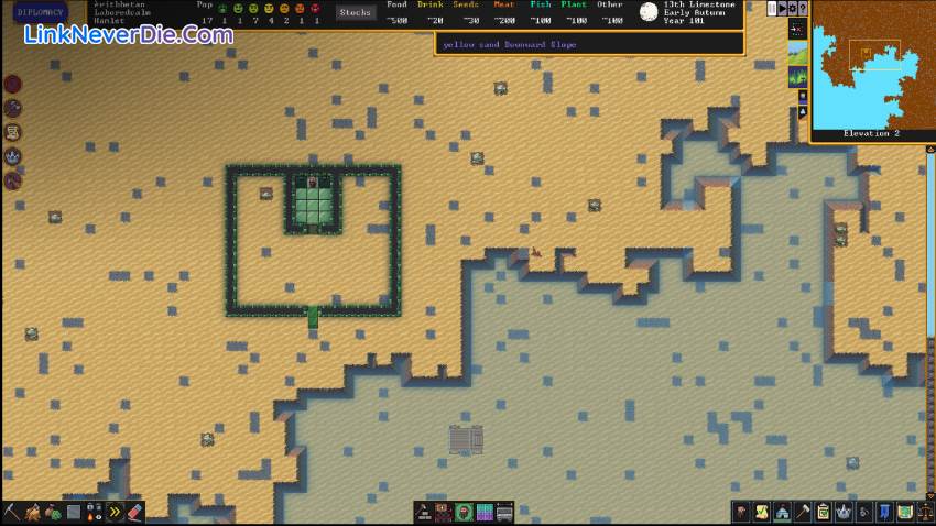 Hình ảnh trong game Dwarf Fortress (screenshot) Hình ảnh trong game Dwarf Fortress (screenshot)