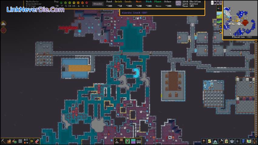 Hình ảnh trong game Dwarf Fortress (screenshot) Hình ảnh trong game Dwarf Fortress (screenshot)