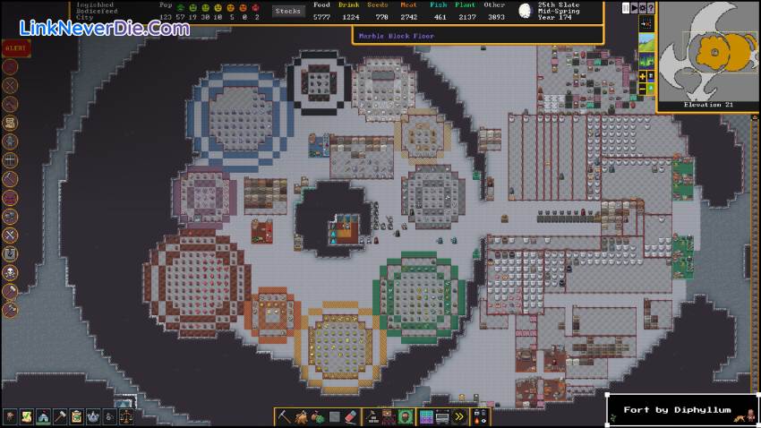 Hình ảnh trong game Dwarf Fortress (screenshot) Hình ảnh trong game Dwarf Fortress (screenshot)