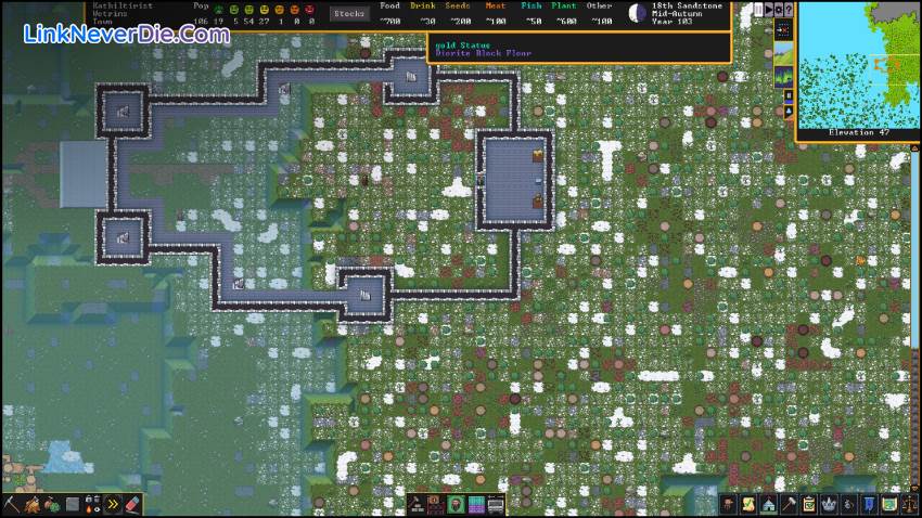 Hình ảnh trong game Dwarf Fortress (screenshot) Hình ảnh trong game Dwarf Fortress (screenshot)