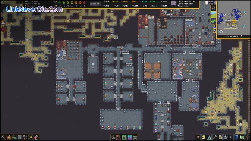 Hình ảnh trong game Dwarf Fortress (screenshot) Hình ảnh trong game Dwarf Fortress (screenshot)