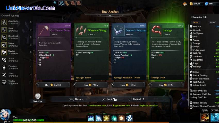Hình ảnh trong game Artifact Seeker (screenshot)