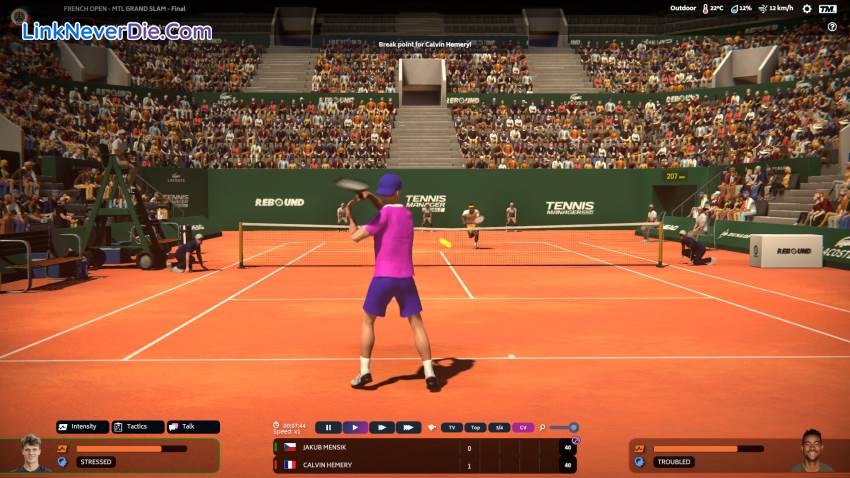 Hình ảnh trong game Tennis Manager 2024 (screenshot)