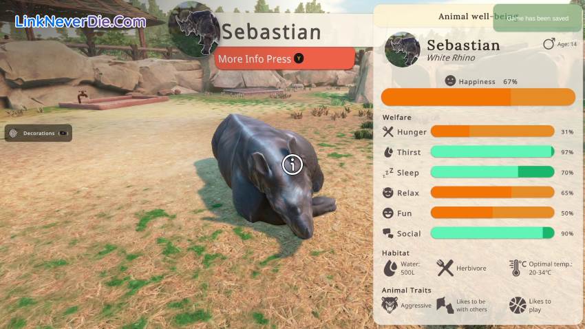 Hình ảnh trong game Zoo Simulator (screenshot) Hình ảnh trong game Zoo Simulator (screenshot)