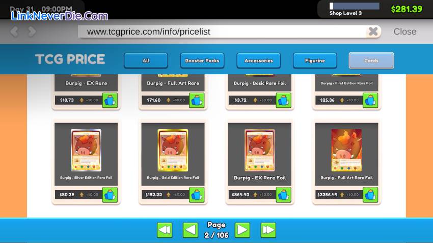 Hình ảnh trong game TCG Card Shop Simulator (screenshot)