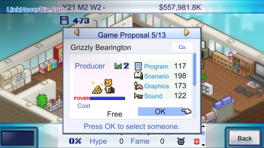 Hình ảnh trong game Game Dev Story (screenshot) Hình ảnh trong game Game Dev Story (screenshot)