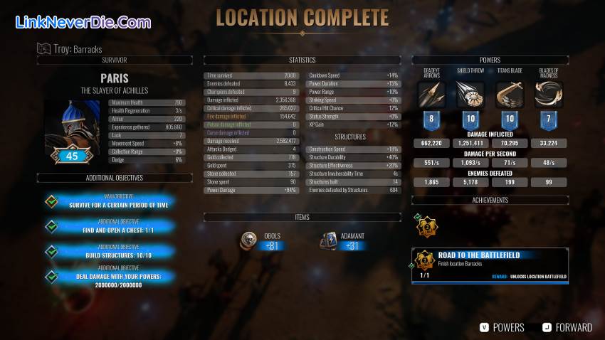 Hình ảnh trong game Achilles: Survivor (screenshot) Hình ảnh trong game Achilles: Survivor (screenshot)