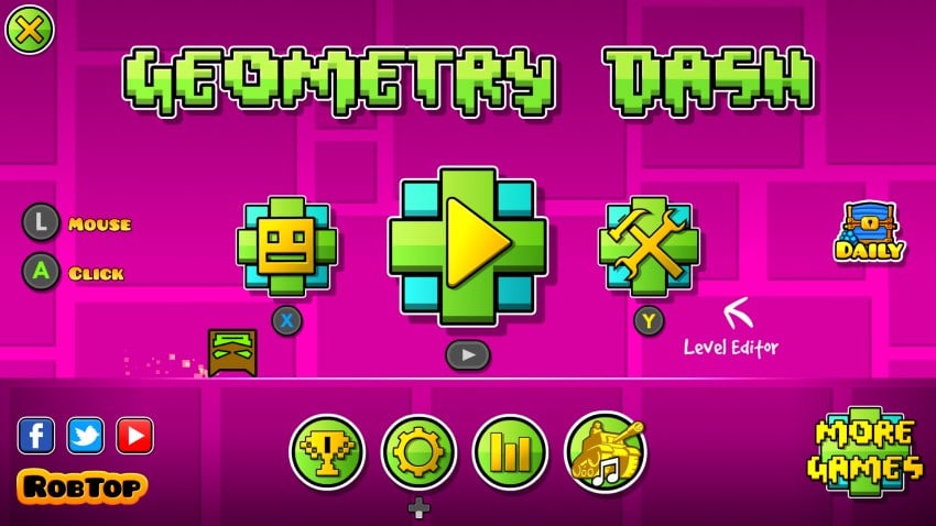 Tải game Geometry Dash SubZero - Điều khiển ô vuông vượt